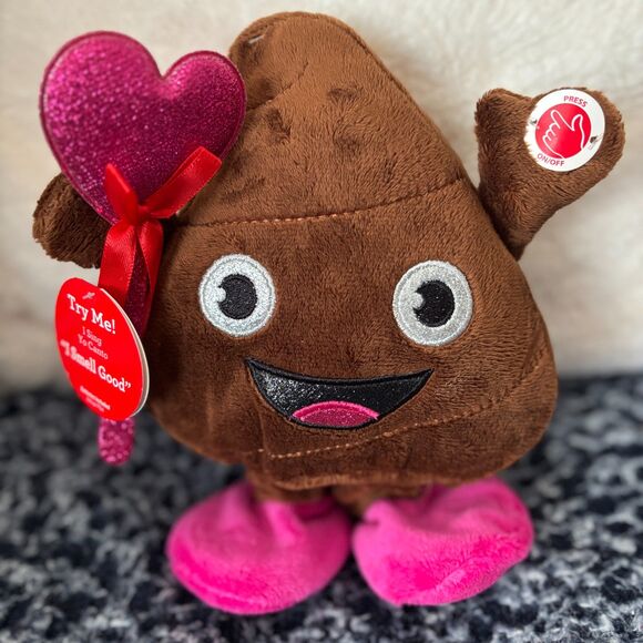 Dan Dee Love Emoji Poo Chocolate Drop Animated Sings & Dances I SMELL GOOD 9"H - Picture 1 of 4